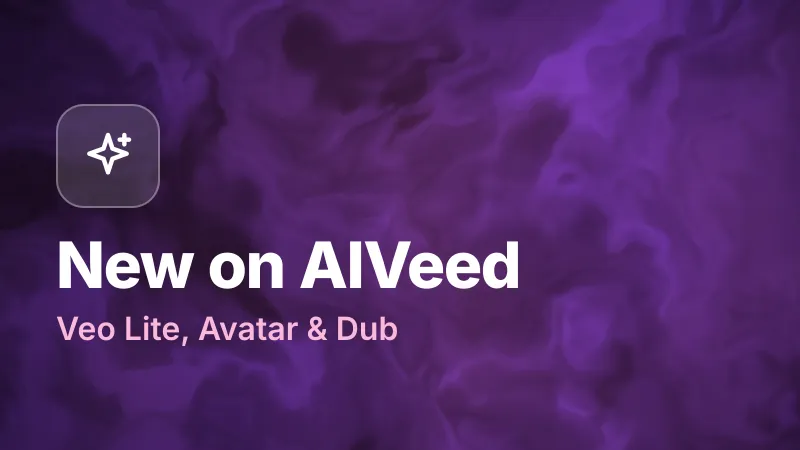 Veo 3.1 Lite, Kling Omni, Avatar & Dub: New on AIVeed